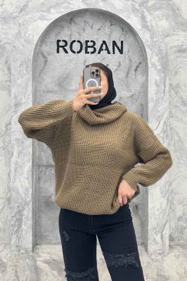 بلوز بافت یقه شل ساده بلند 