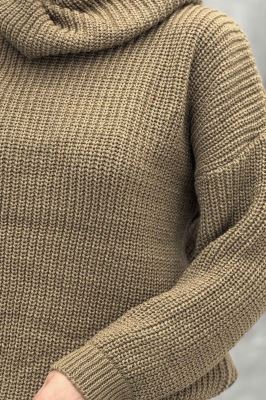 بلوز بافت یقه شل ساده بلند 