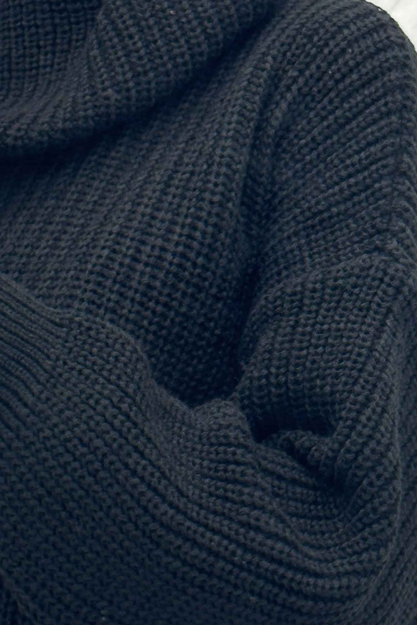 بلوز بافت یقه شل ساده بلند 