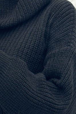 بلوز بافت یقه شل ساده بلند 