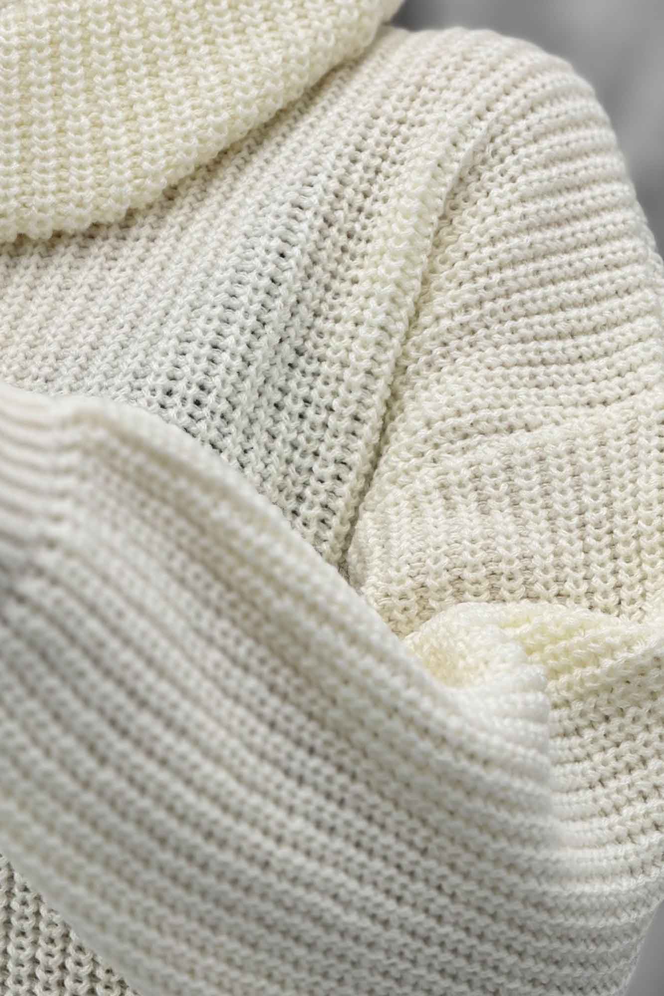 بلوز بافت یقه شل ساده بلند 