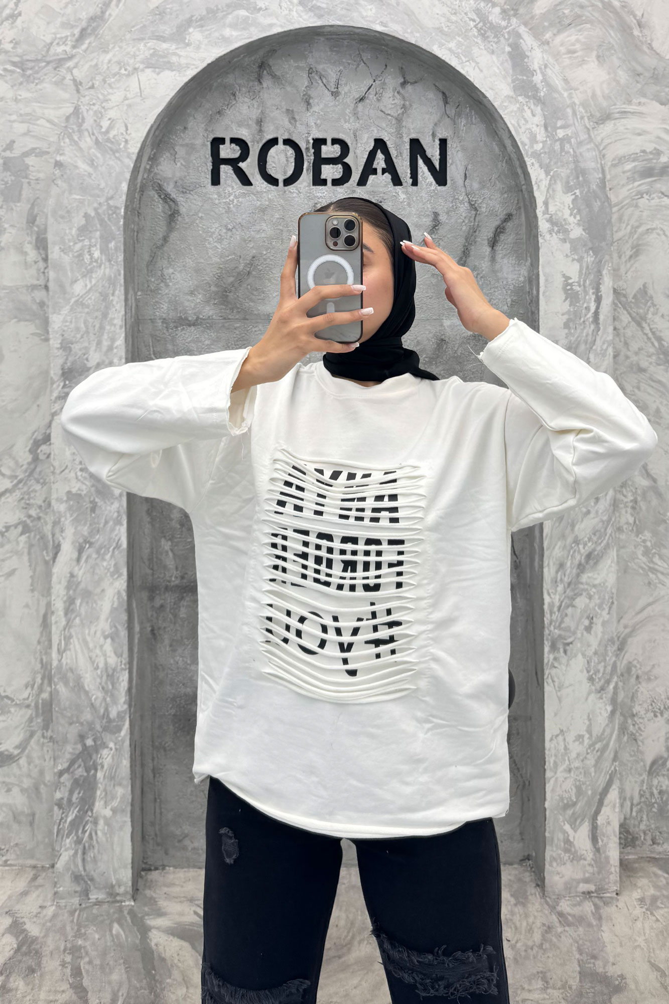 بلوز چاپدار جلو ریش