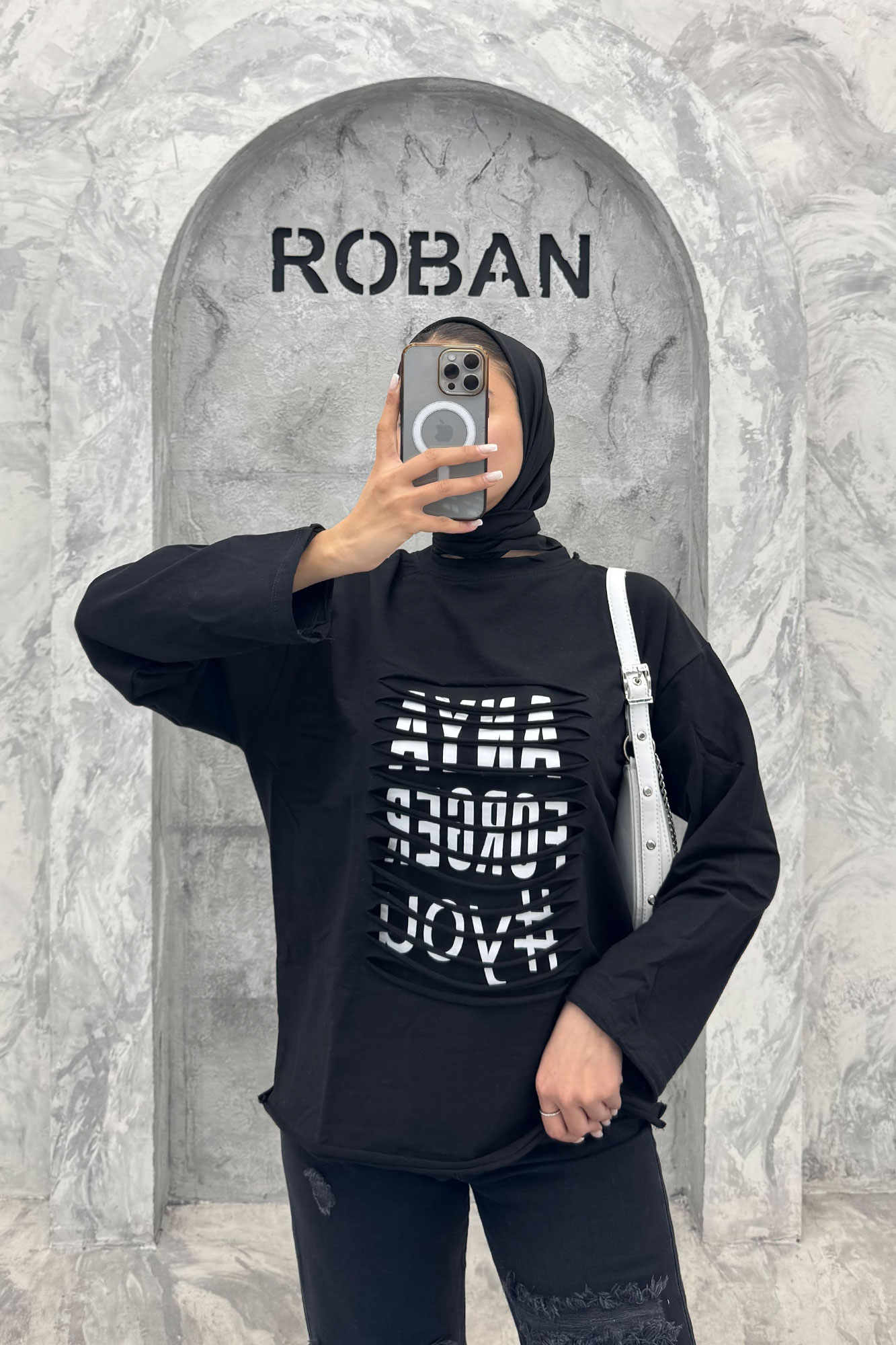 بلوز چاپدار جلو ریش