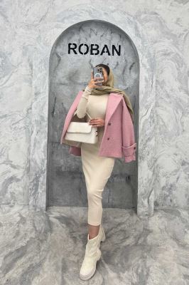 کت توییت پشمی یقه انگلیسی پهن آستردار NIL