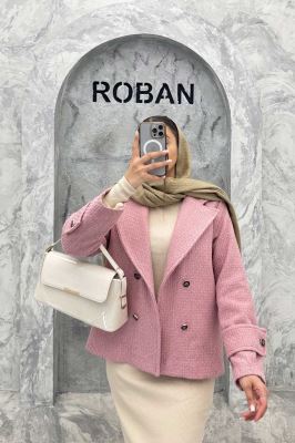 کت توییت پشمی یقه انگلیسی پهن آستردار NIL