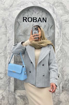 کت توییت پشمی یقه انگلیسی پهن آستردار NIL