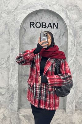 پالتو توییت پشمی  دو جیب پاکتی آنیدا