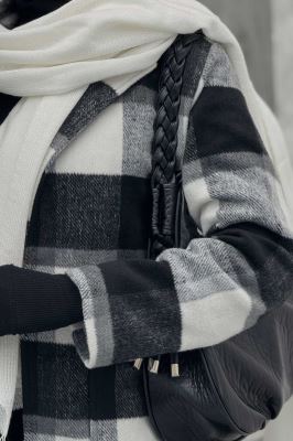 پالتو توییت پشمی  دو جیب پاکتی آنیدا