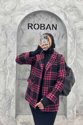 پالتو توییت پشمی  دو جیب پاکتی آنیدا