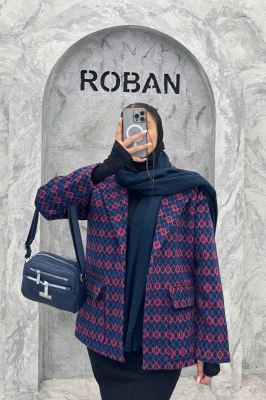 پالتو توییت پشمی  دو جیب پاکتی آنیدا