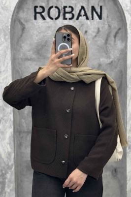 کت توییت پشمی یقه گرد NELA