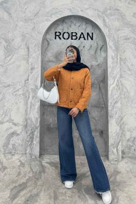 کت توییت پشمی یقه گرد NELA