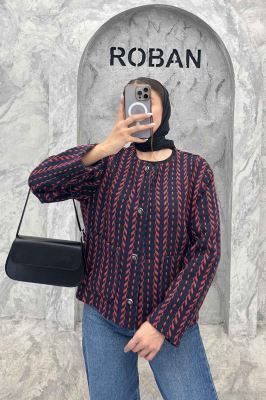 کت توییت پشمی یقه گرد NELA