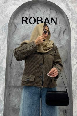 کت چهار جیب نما توییت پشمی آستردار