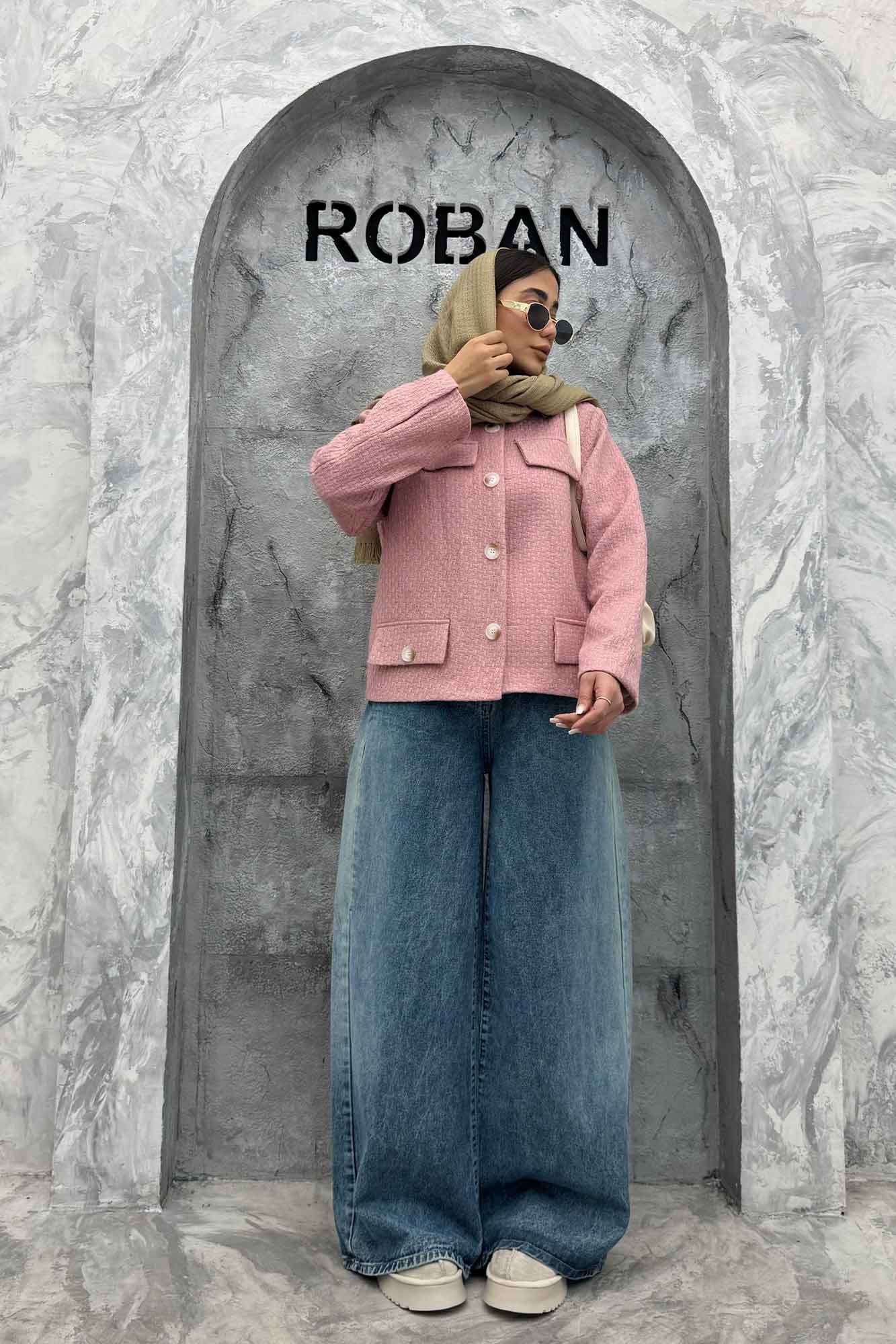 کت چهار جیب نما توییت پشمی آستردار