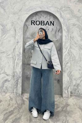 کت چهار جیب نما توییت پشمی آستردار