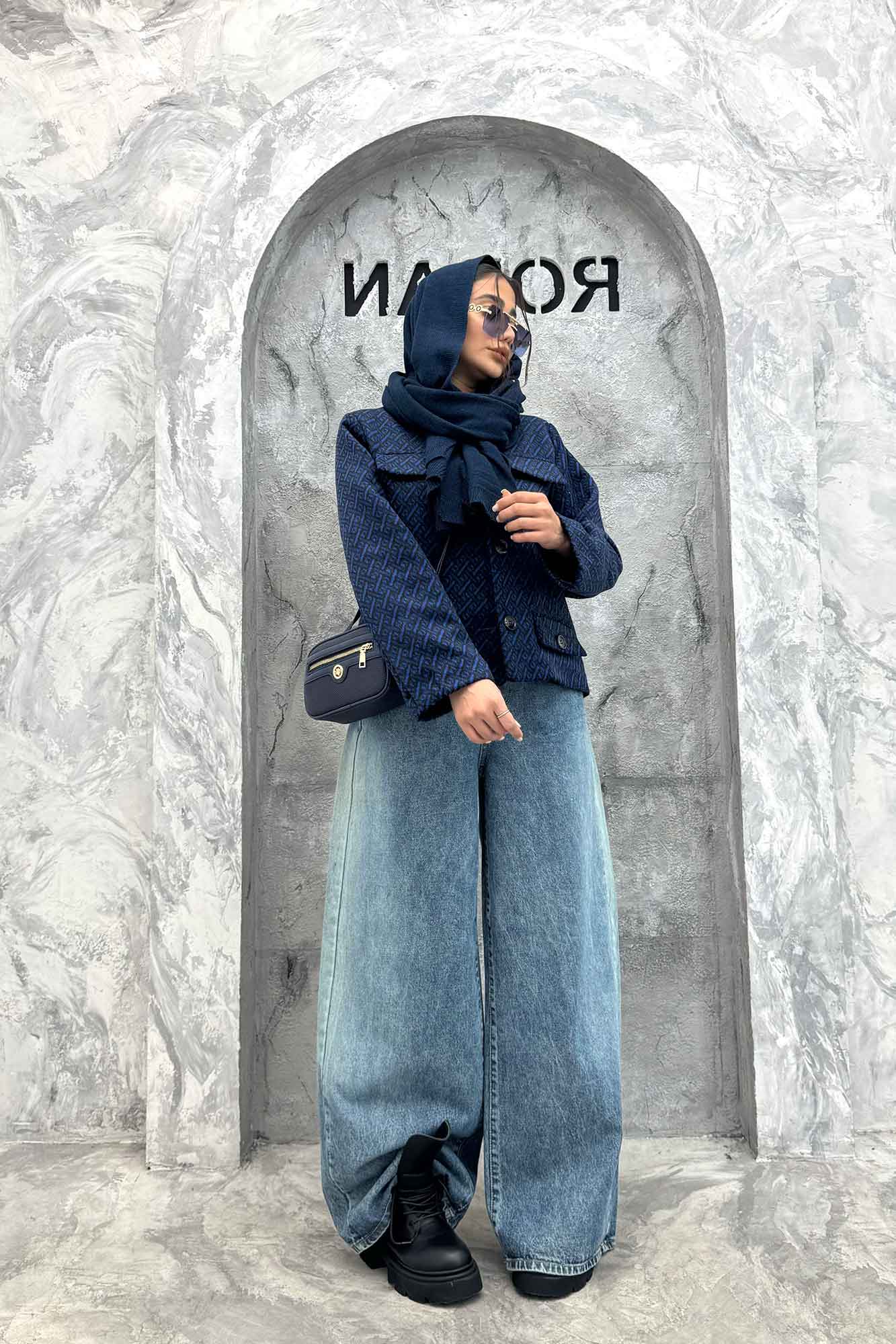 کت چهار جیب نما توییت پشمی آستردار