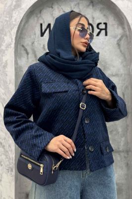 کت چهار جیب نما توییت پشمی آستردار