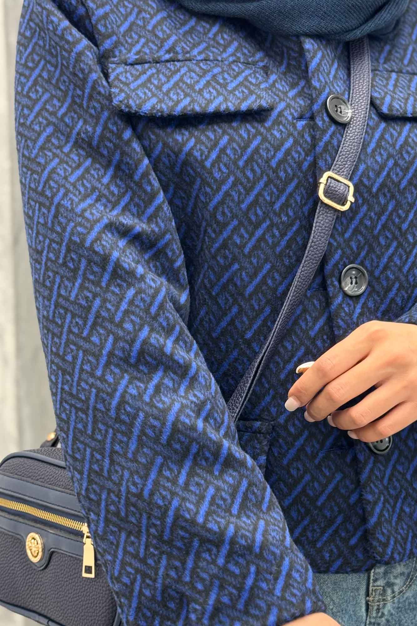 کت چهار جیب نما توییت پشمی آستردار