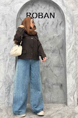 کت چهار جیب نما توییت پشمی آستردار