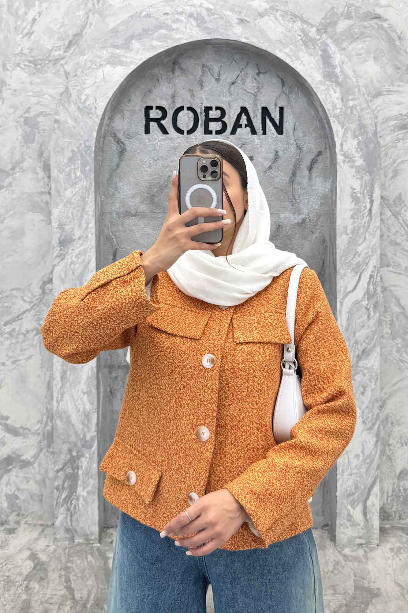 کت چهار جیب نما توییت پشمی آستردار