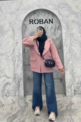 کت آستردار توییت پشمی تک دکمه توییتی