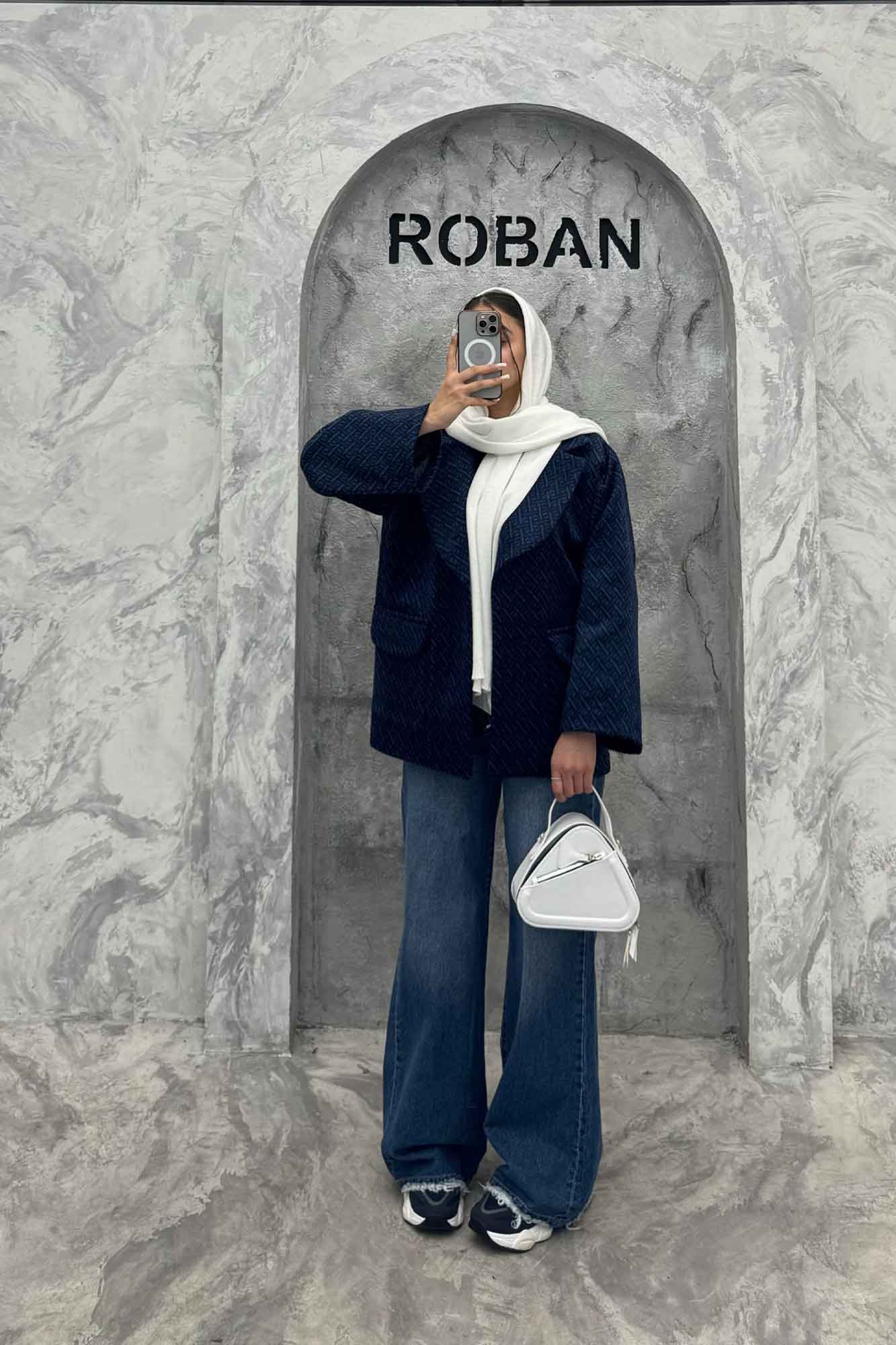 کت آستردار توییت پشمی تک دکمه توییتی