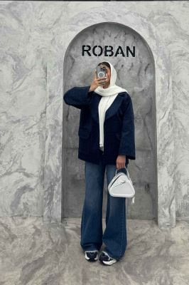 کت آستردار توییت پشمی تک دکمه توییتی