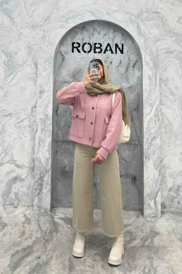 کت آستردار توییت پشمی دو جیب ژان