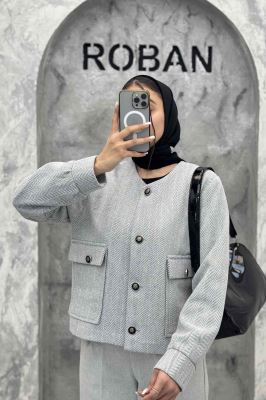 کت آستردار توییت پشمی دو جیب ژان