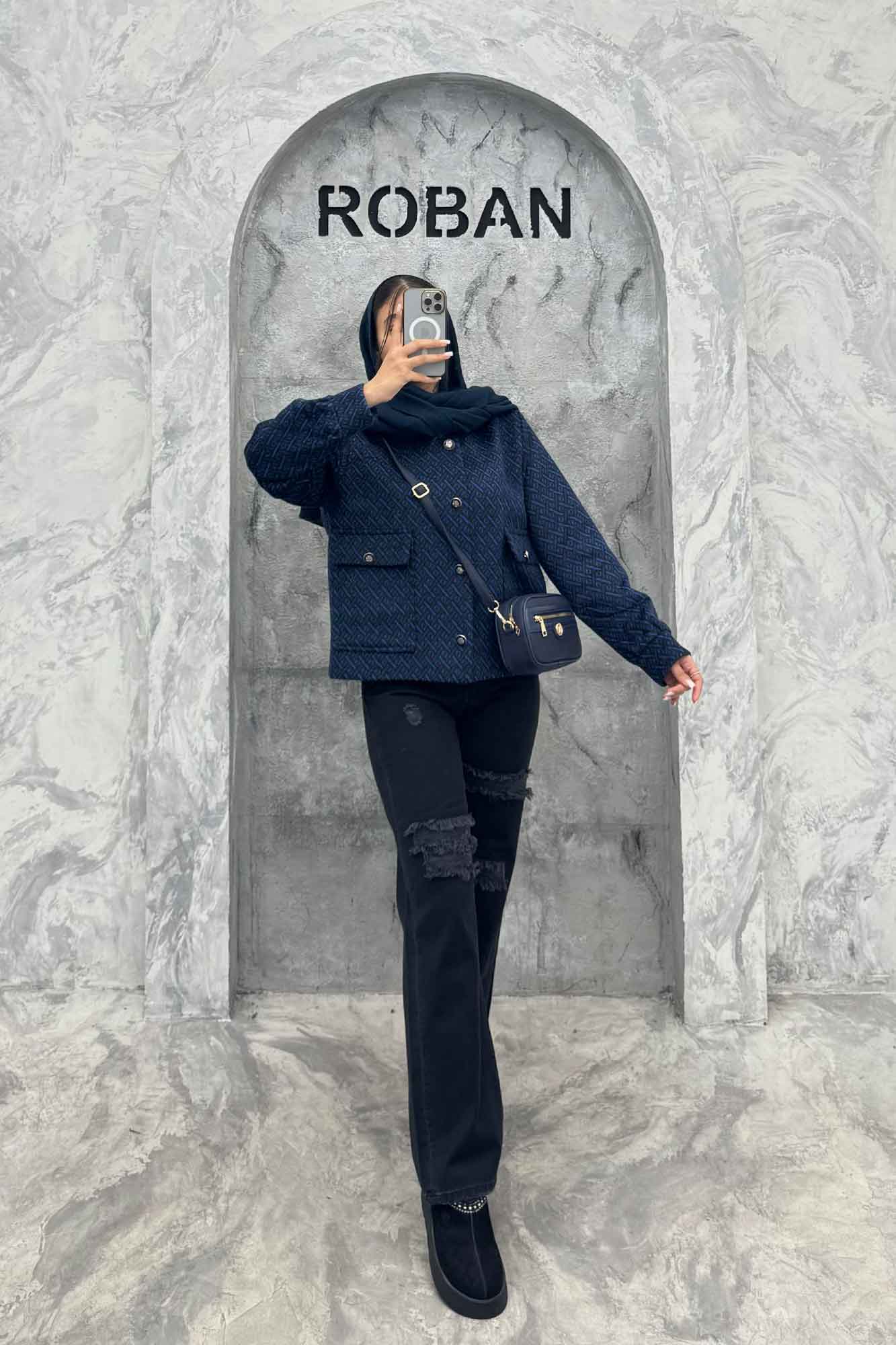 کت آستردار توییت پشمی دو جیب ژان