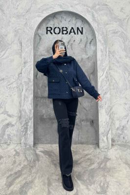 کت آستردار توییت پشمی دو جیب ژان