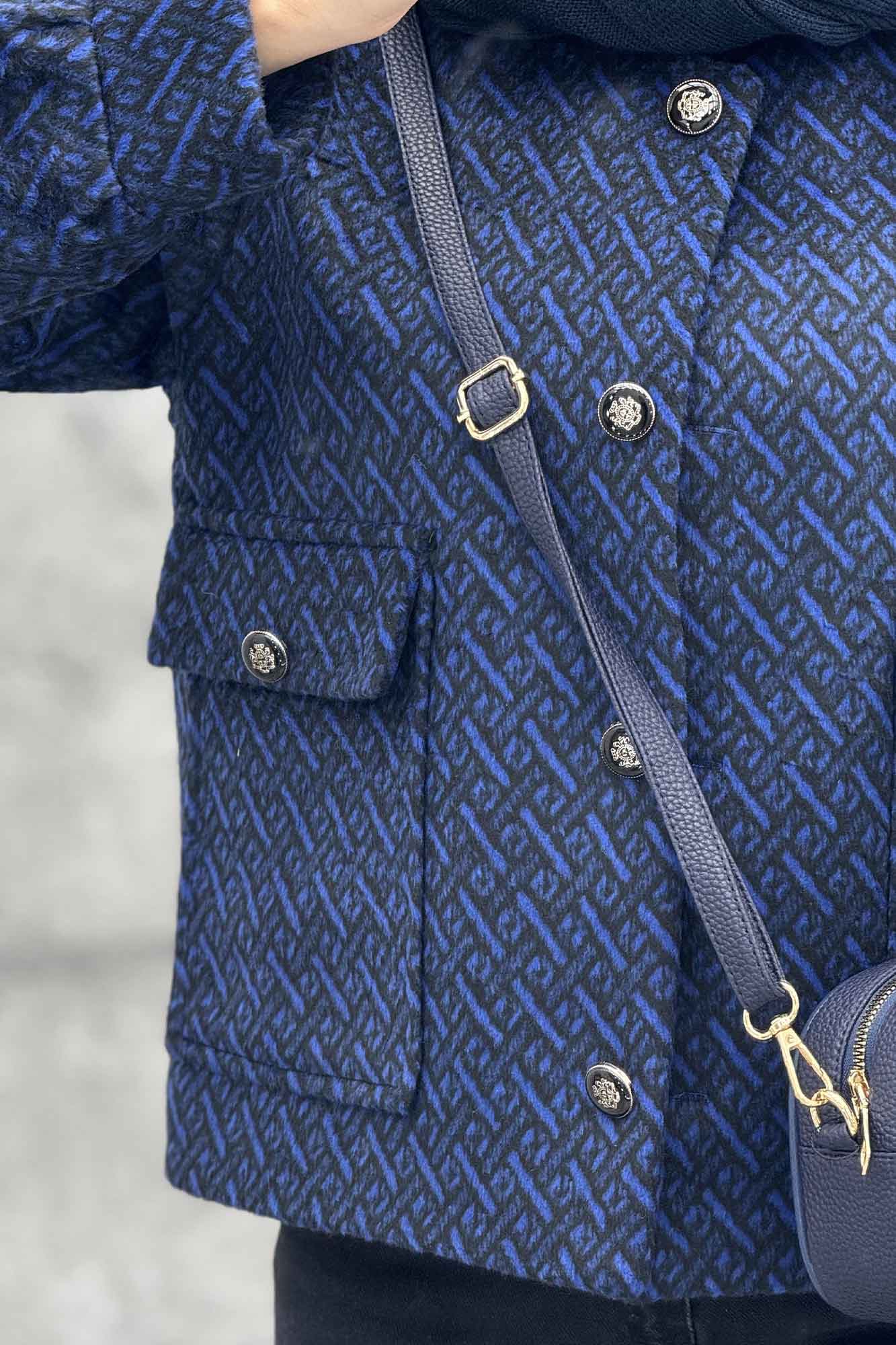 کت آستردار توییت پشمی دو جیب ژان