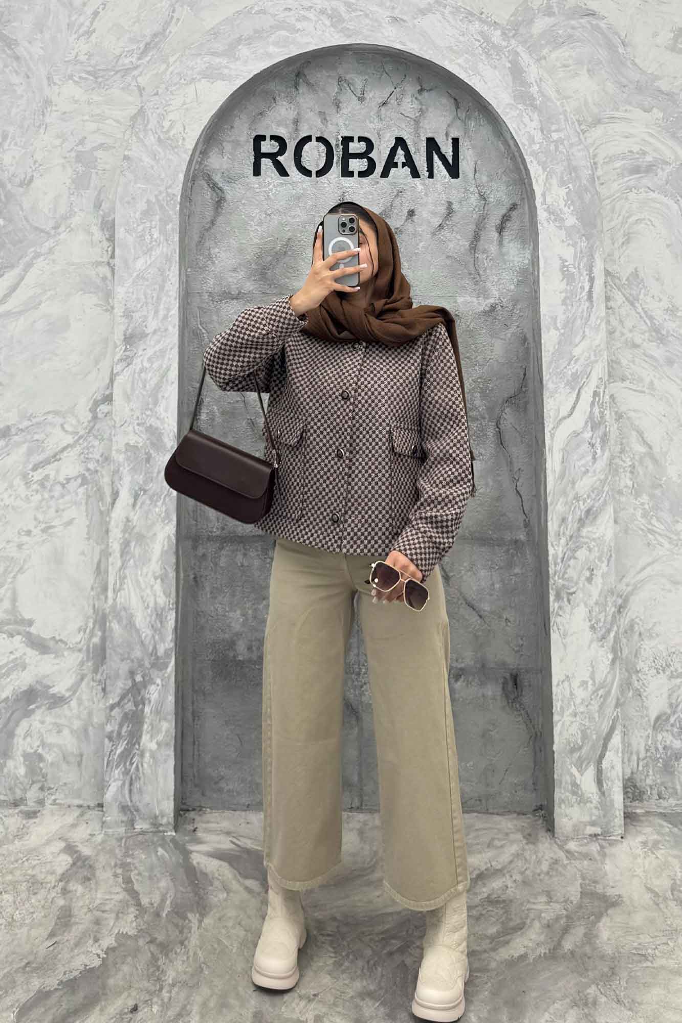 کت آستردار توییت پشمی دو جیب ژان