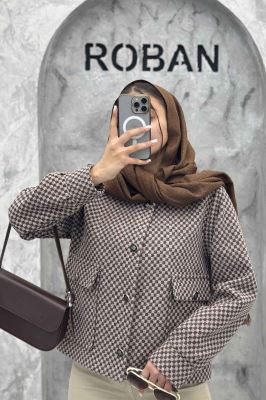 کت آستردار توییت پشمی دو جیب ژان