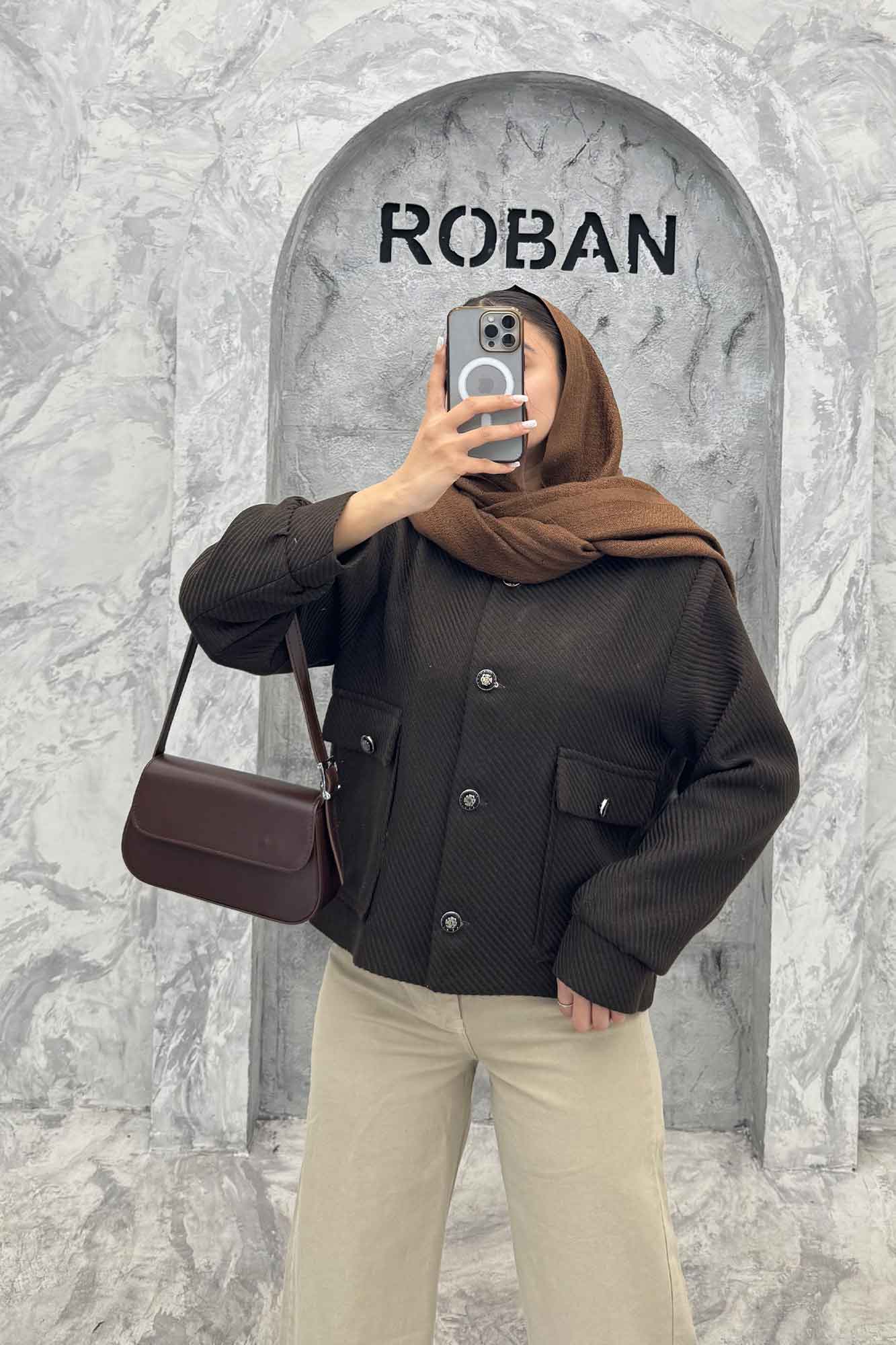 کت آستردار توییت پشمی دو جیب ژان