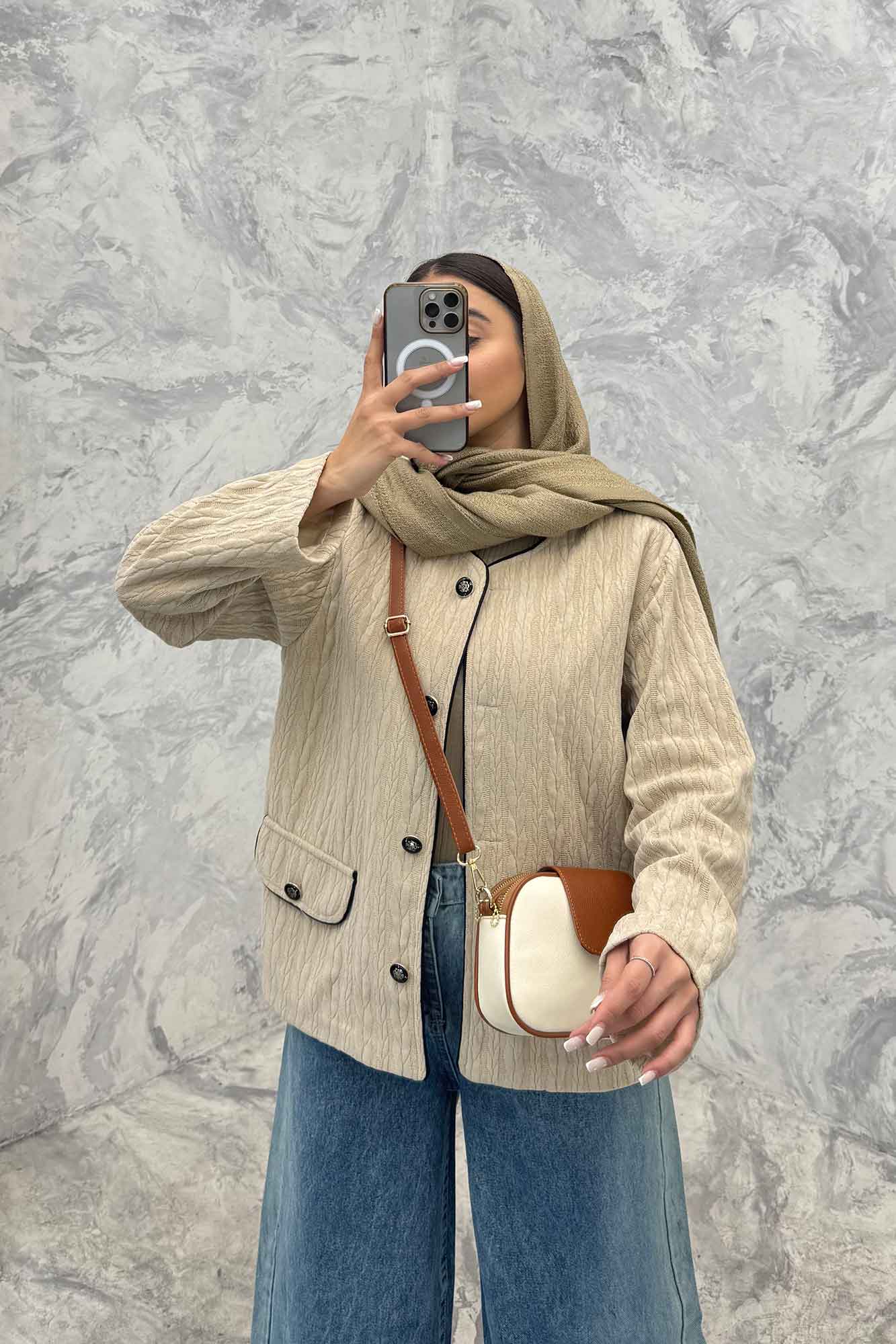 کت مراکشی آستردار مغزی دوزی مهوا