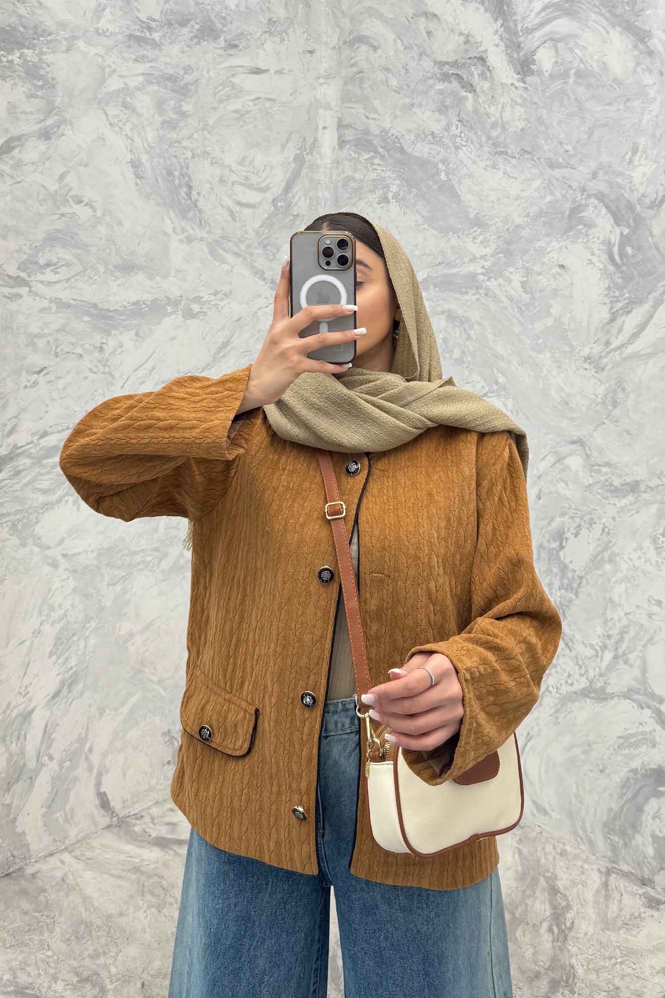 کت مراکشی آستردار مغزی دوزی مهوا