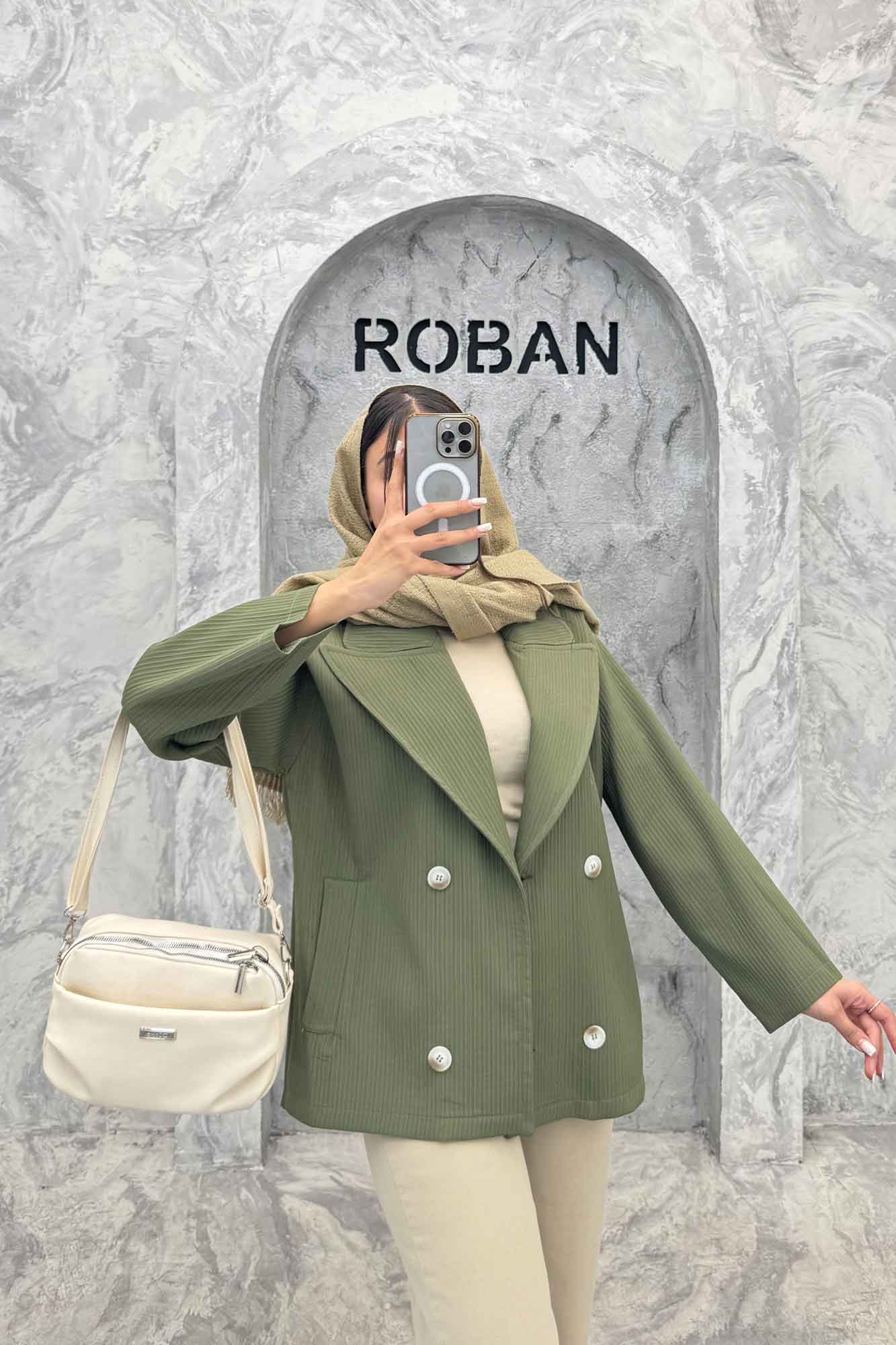 کت چهار دکمه سانتانا کرکره ای 