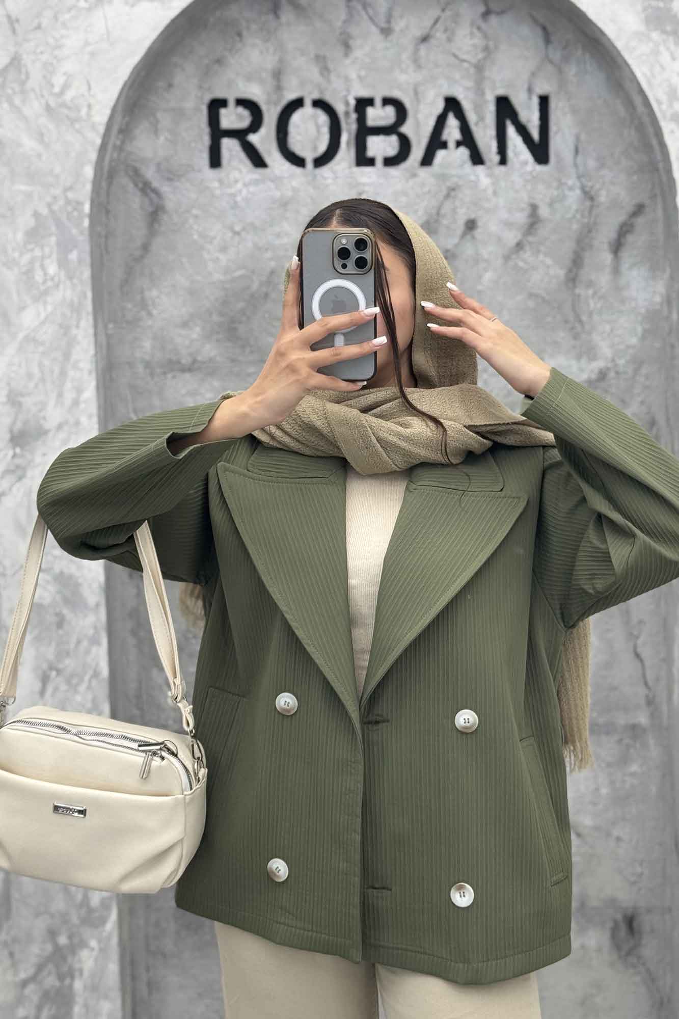 کت چهار دکمه سانتانا کرکره ای 