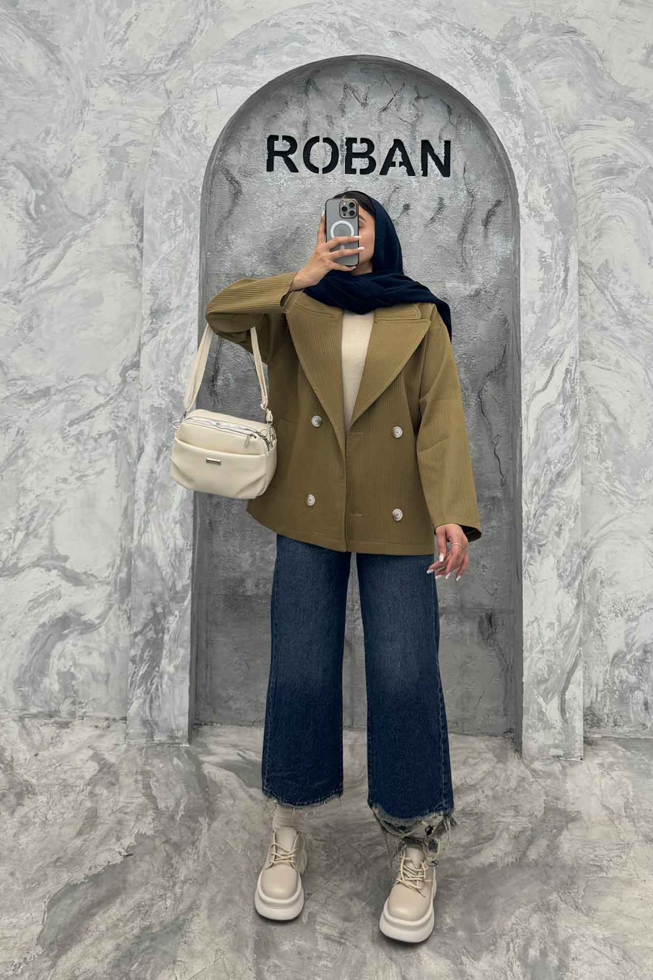 کت چهار دکمه سانتانا کرکره ای 