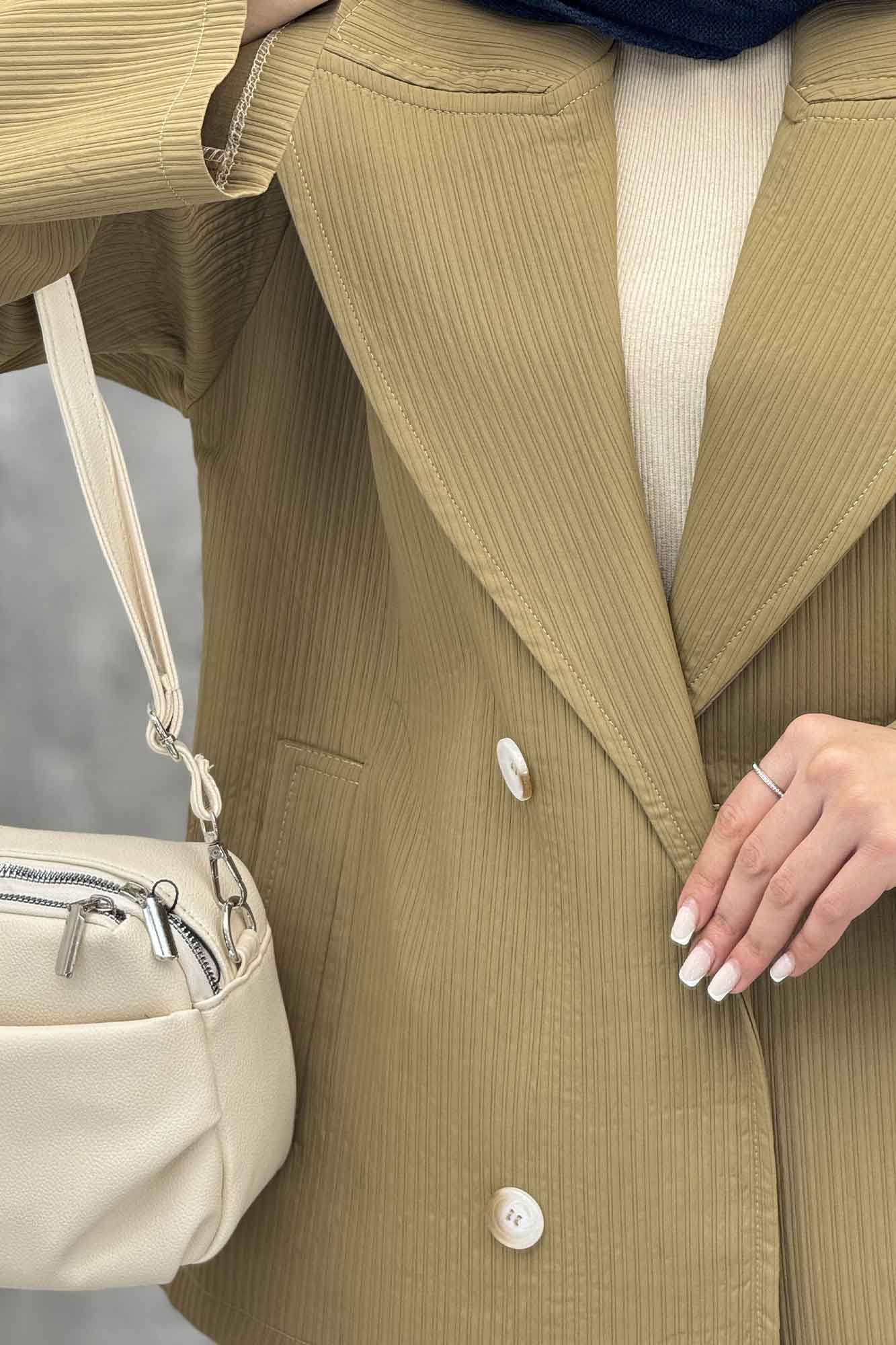 کت چهار دکمه سانتانا کرکره ای 