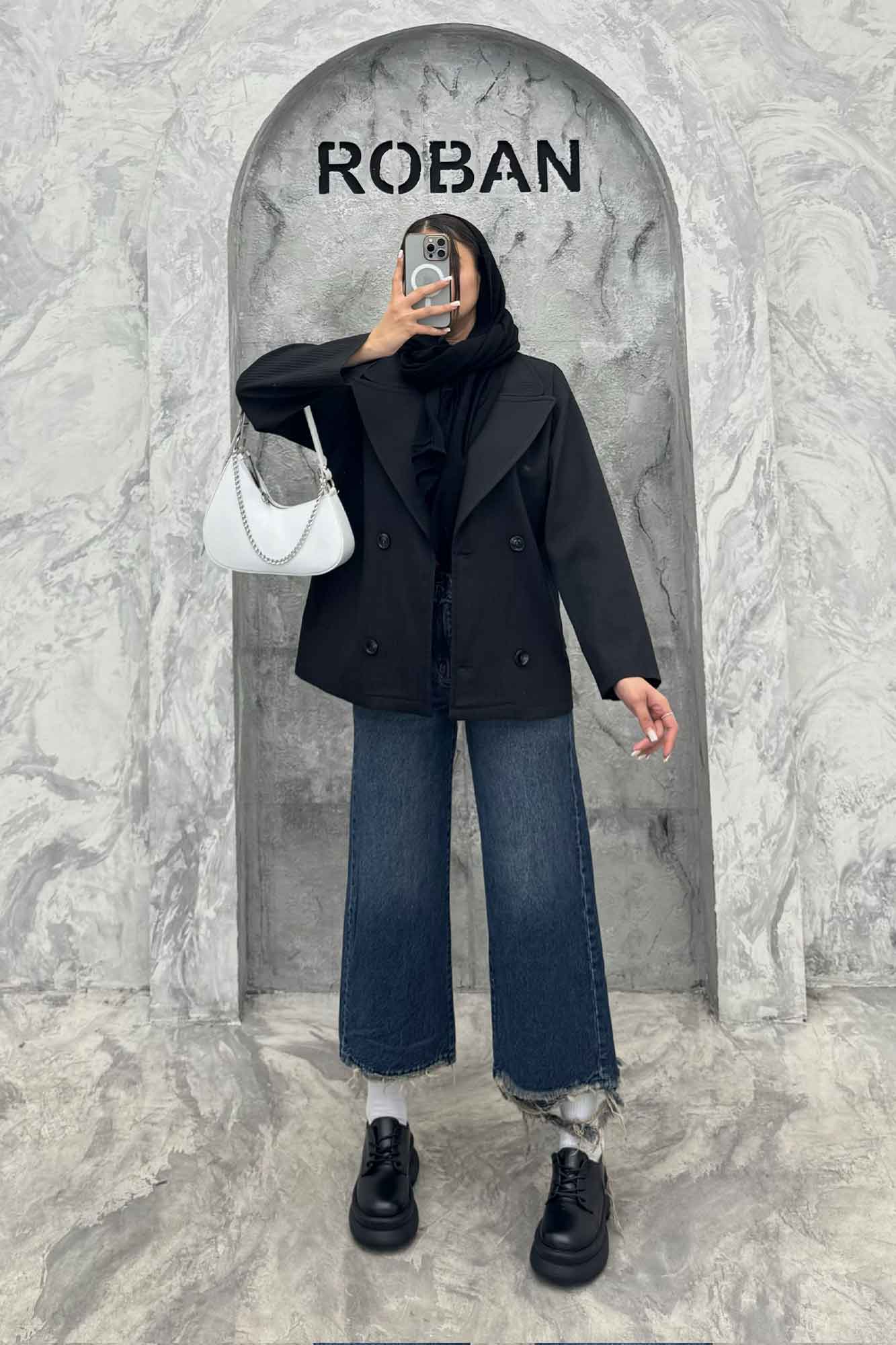 کت چهار دکمه سانتانا کرکره ای 