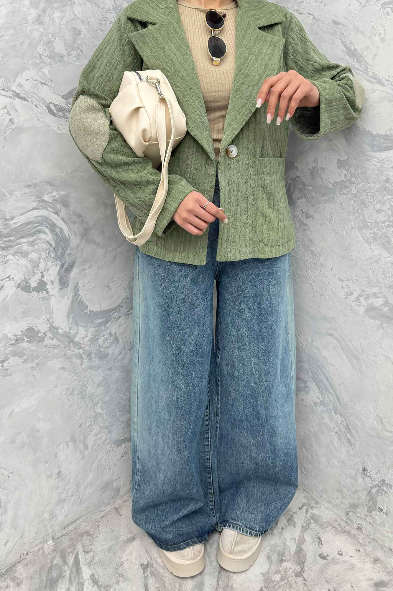 کت مراکشی آستردار تک دکمه نورث