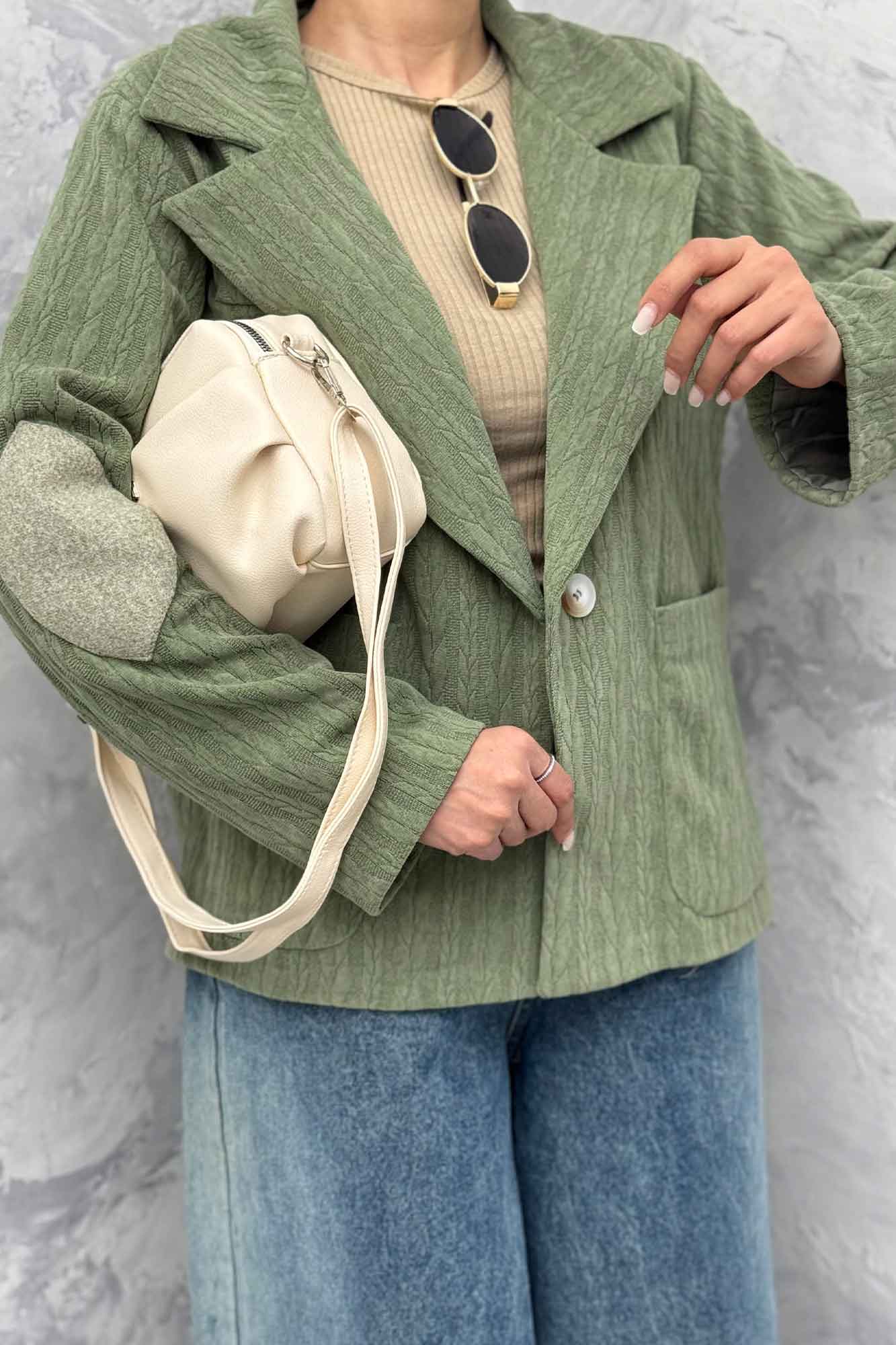 کت مراکشی آستردار تک دکمه نورث