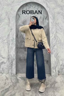 کت گپ یقه گرد آستردار والاس