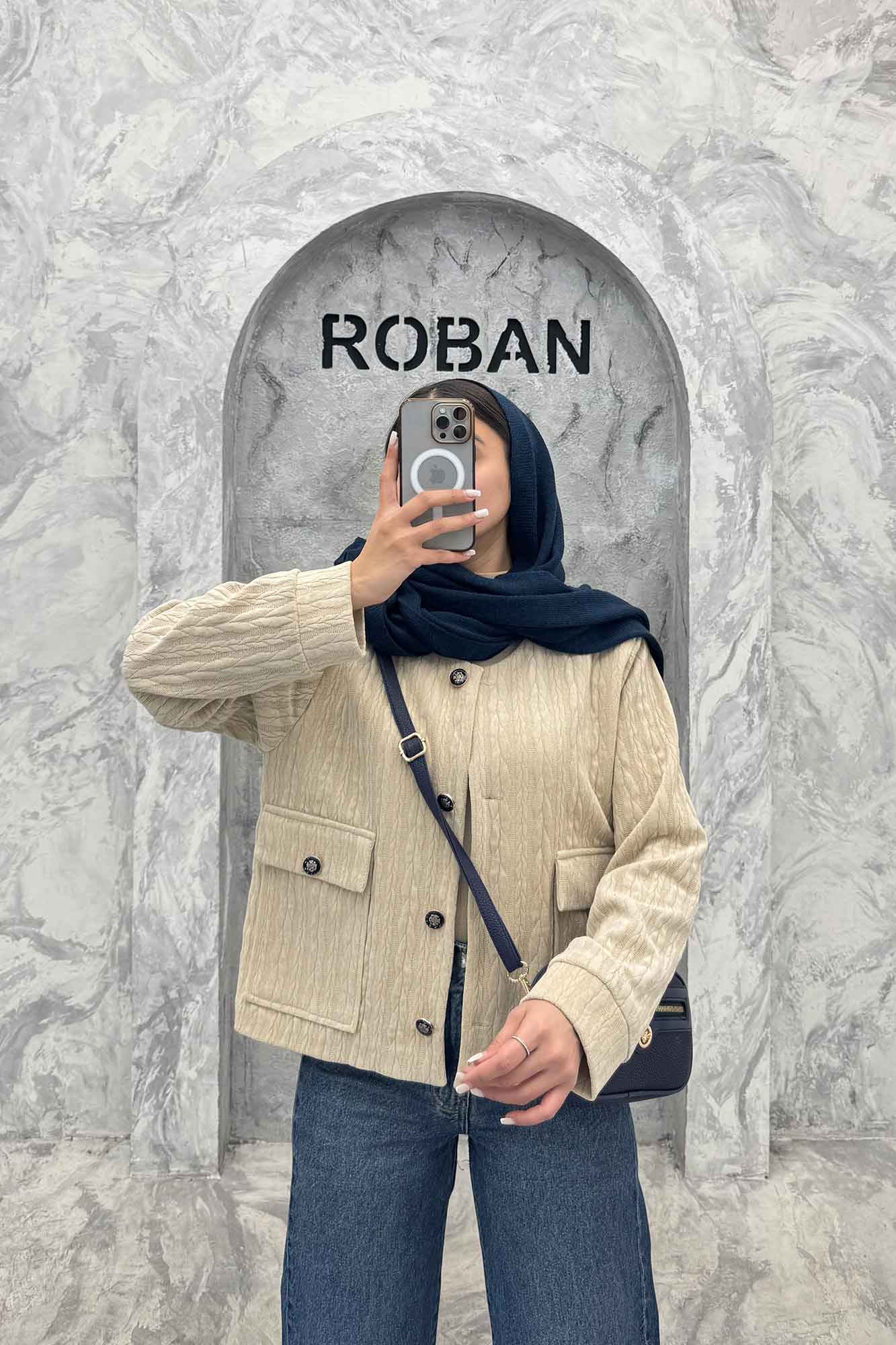 کت گپ یقه گرد آستردار والاس