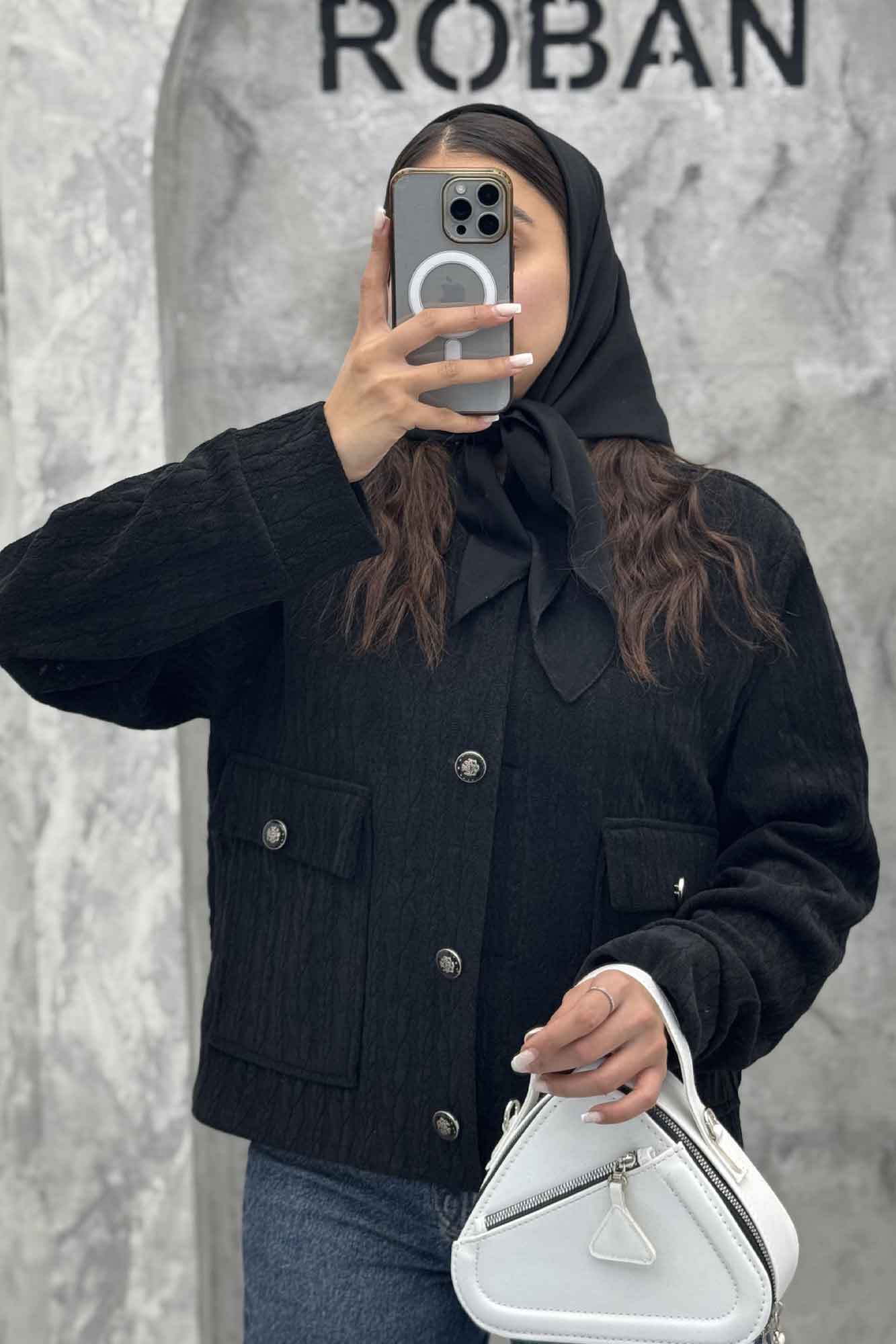 کت گپ یقه گرد آستردار والاس