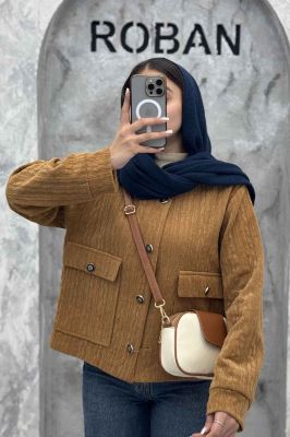 کت گپ یقه گرد آستردار والاس