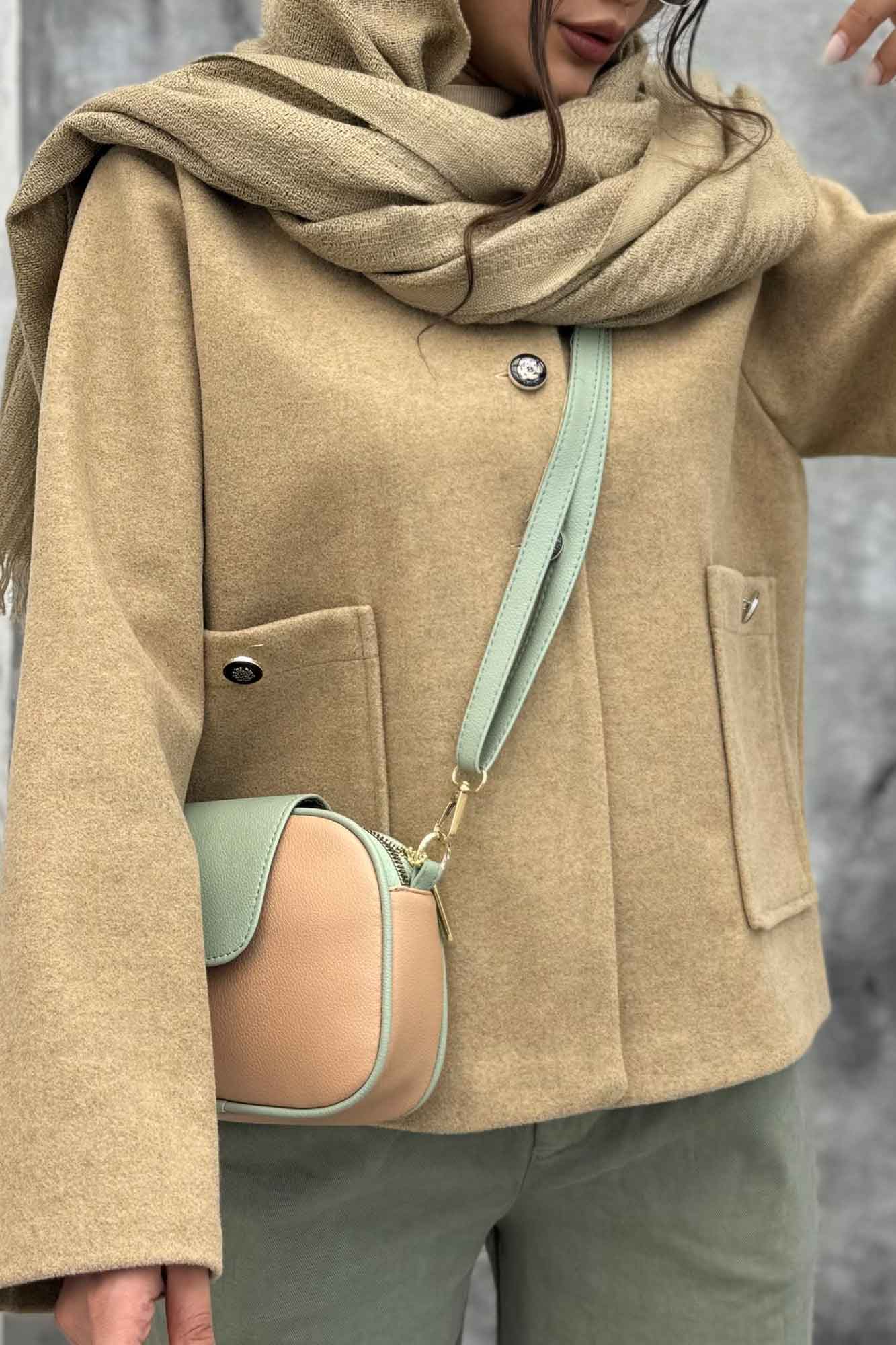 کت فوتر یقه پنج سانت سه دکمه هیلدا